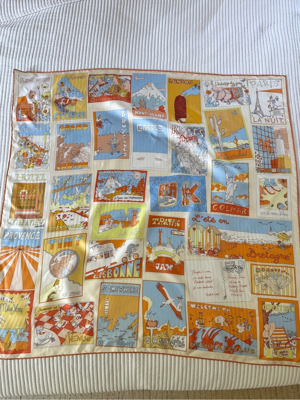 Hermes Est Bien Ici Scarf - 90’ new
